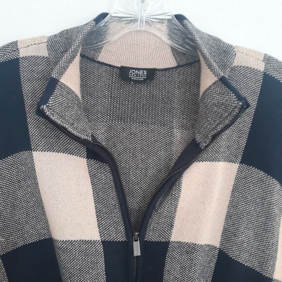 Jones New York Signature Poncho Cape Women’s Medium Blue Carmel - Picture 4 of 10